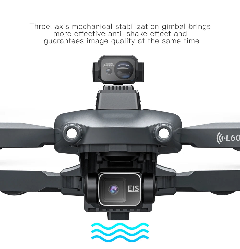 2025 New L600 PRO MAX GPS Drone 5KM 4K Professional HD Dual Camera 3-Axis Gimbal 360 Obstacle Avoidance Brushless Quadcopter Toy