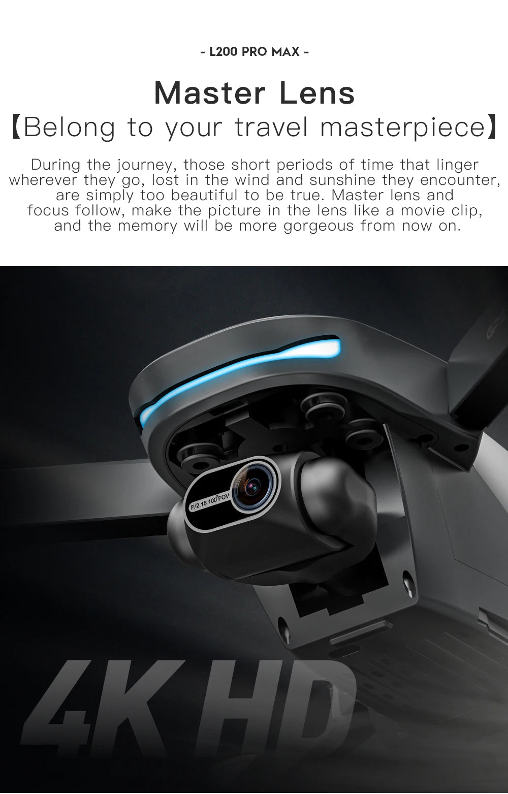 LYZRC L200 Pro MAX Drone Professional 4K HD Camera With Obstacle Avoidance 2-Axis Gimbal GPS 5G WIFI FPV RC Dron Quadcopter 216g