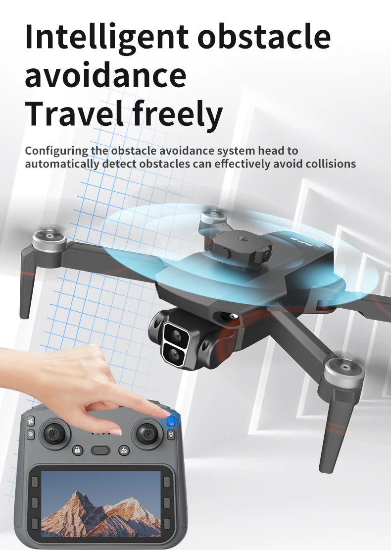 L106-1PRO GPS Professional Drone With 4K HD Camera Screen Remote 5G WIFI 3KM EIS Obstacle Avoidance FPV Brushless Quadcopter