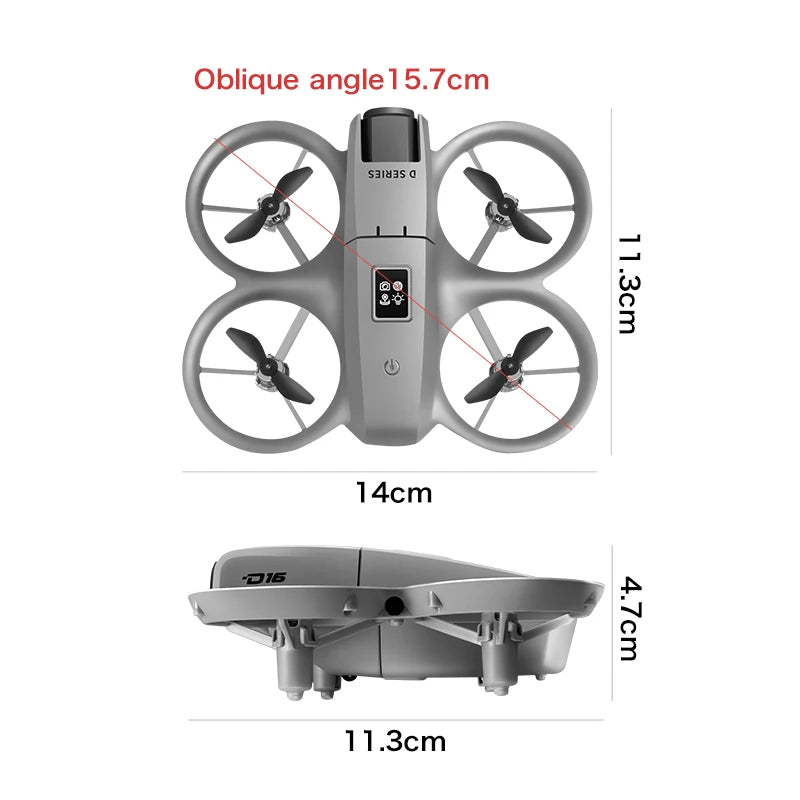 Xiaomi D16 Drone Bushless Motor 8K HD Aerial Profesional Dual-camera Helicopter Optical Flow GPS Positioning Avoidance Drone UAV