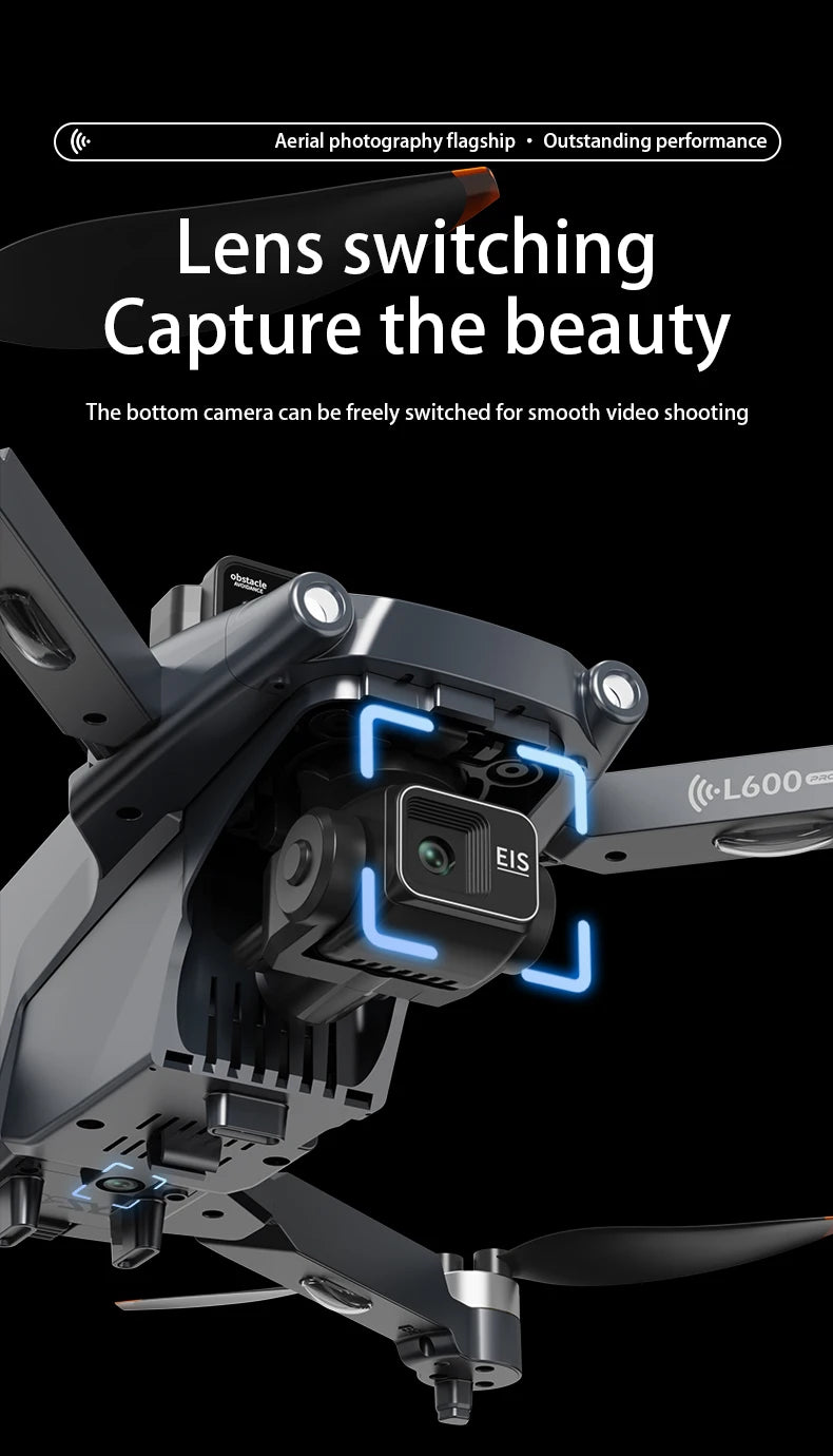 L600-1 Pro MAX 4K Professional Drone With HD Camera 3-Axis Gimbal GPS Dron 360° Obstacle Avoidance 5G WIFI RC Quadcopter Toys