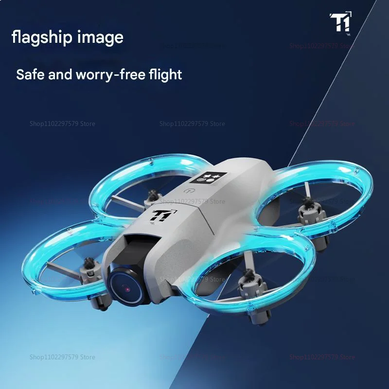 New T1 Professional Drone 8K HD Wide-Angle Camera WiFi FPV Height Hold Foldable RC Drone Quadrotor Helicopter Toy Holiday Gifts