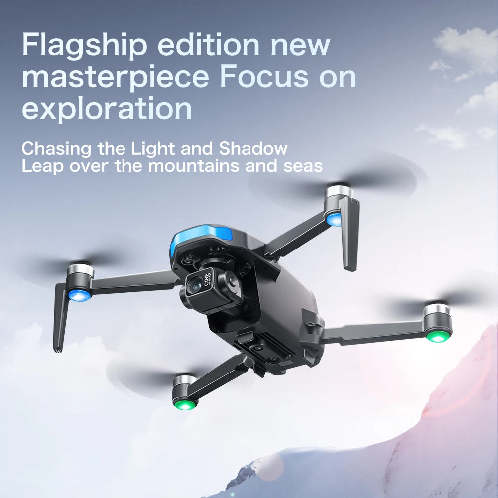 S-X1 New 5G GPS 8K HD EIS Cameras Drone with Screens 3-Axis Anti-shake Gimbal 8K Aerial Brushless Drones RC Quadcopters Mini UAV