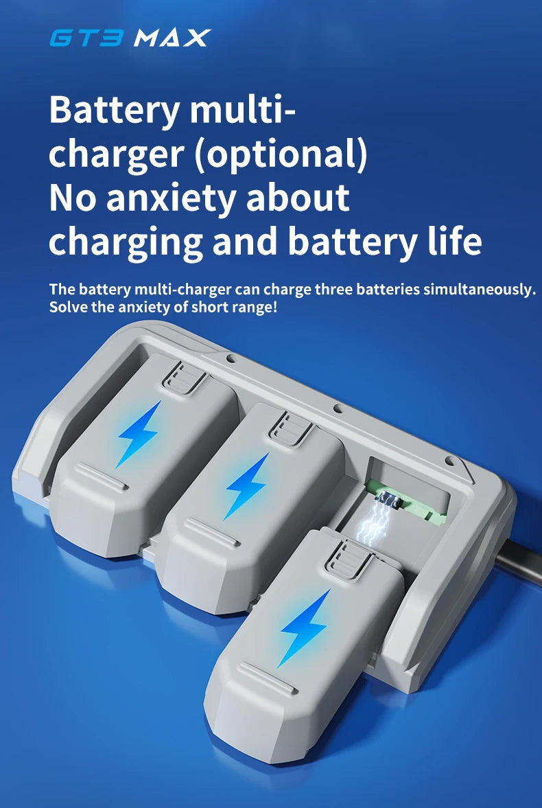 New GT3 RC Drone 8K 5G 2.4G GPS Professional HD Aerial Photography Remote Control Aircraft HD Dual Cameras Quadcopter Toys Gifts