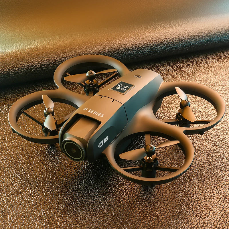 NEW D16 RC Drone Mini Optical Flow Obstacle Avoidance 180 ° Electrically Adjustable 8K Dual Camera Remote-controlled Quadcopters