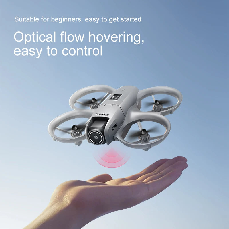 NEW D16 RC Drone Mini Optical Flow Obstacle Avoidance 180 ° Electrically Adjustable 8K Dual Camera Remote-controlled Quadcopters