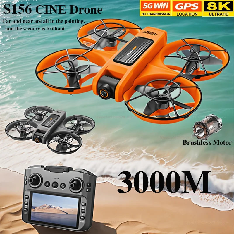 NEW Original S156 Drone 8K WIFI GPS Professional HD Aerial Photography Remote Control Aircraft HD Dual Camera Quadcopter Toy UAV