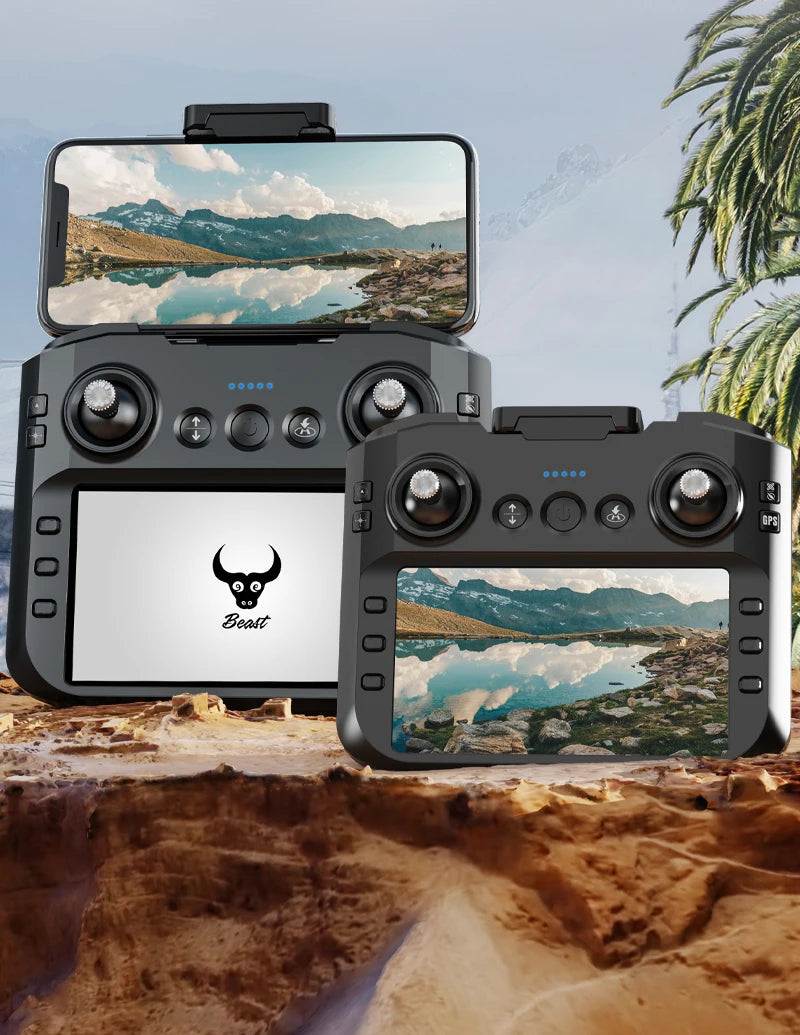 Mini Drone Professional GPS HD Camera Drones 5G WIFI FPV Video 4k UAV 4.5 inch large screen remote control RC Dron SG109 PRO MAX