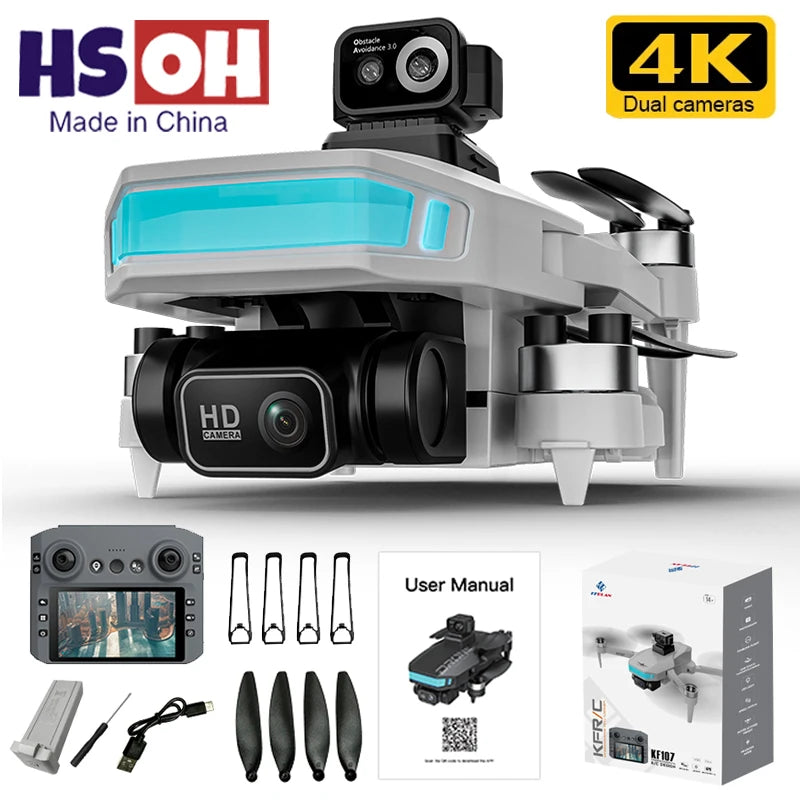 KF107 Professional Drone GPS 4K Aerial HD Avoidance Photography Obstacle Avoidance Foldable Brushless Rc Quadcopter