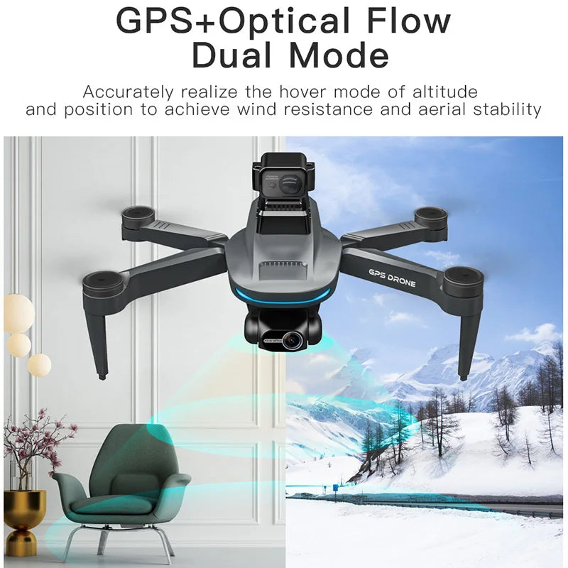 Drone L200 PRO MAX GPS with 2-axis Gimbal Professional Anti-shake 4K HD Camera FPV Drone 360° Obstacle Avoidance Quadcopter Toys
