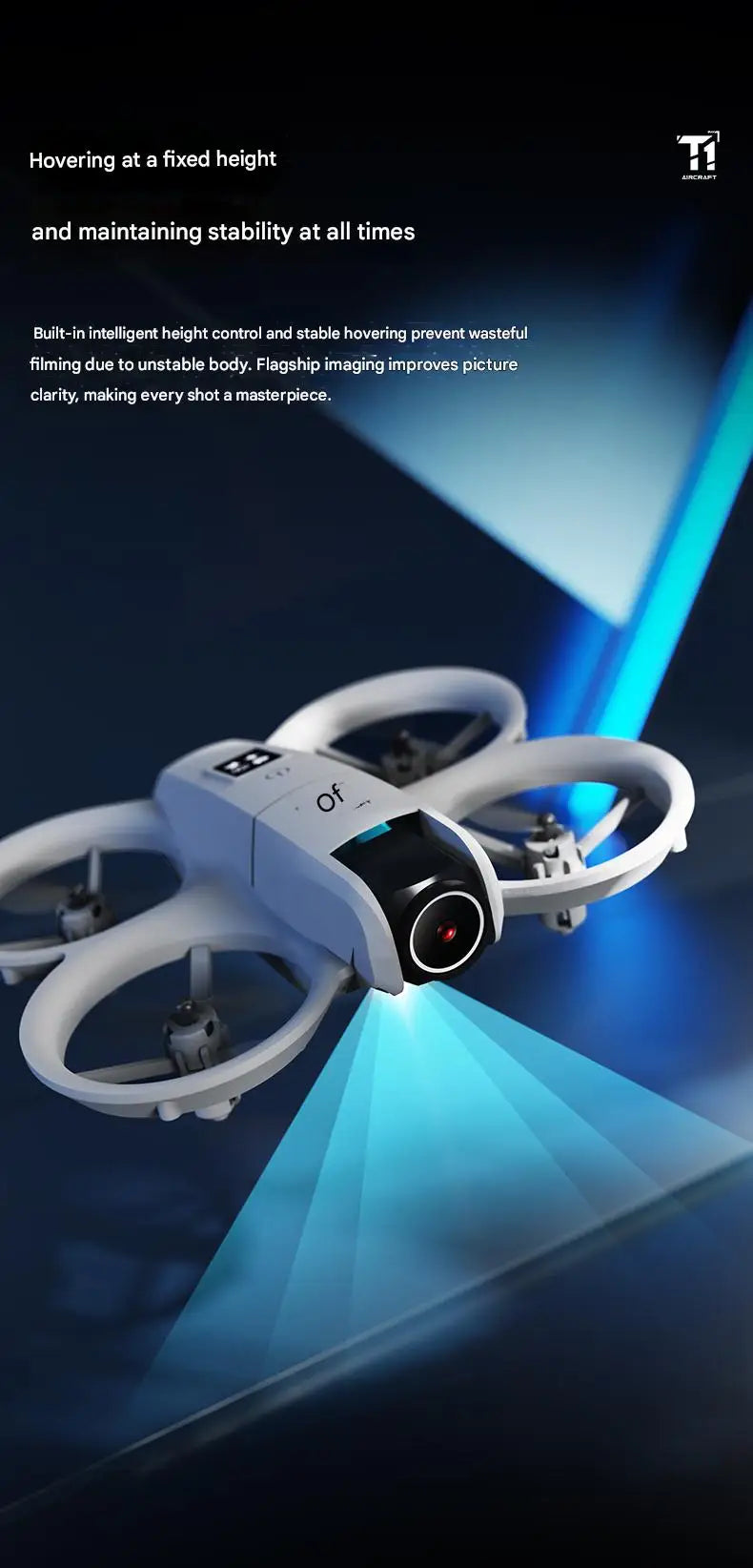 New T1 Professional Drone 8K HD Wide-Angle Camera WiFi FPV Height Hold Foldable RC Drone Quadrotor Helicopter Toy Holiday Gifts