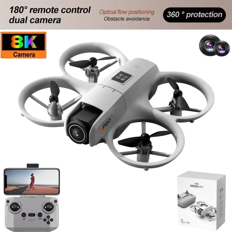 2025 NEW i1PRO Mini Drone Brushless Motor 8K Dual Camera HD Gesture Photography Quadcopters Intelligence Obstacles Avoidance UAV