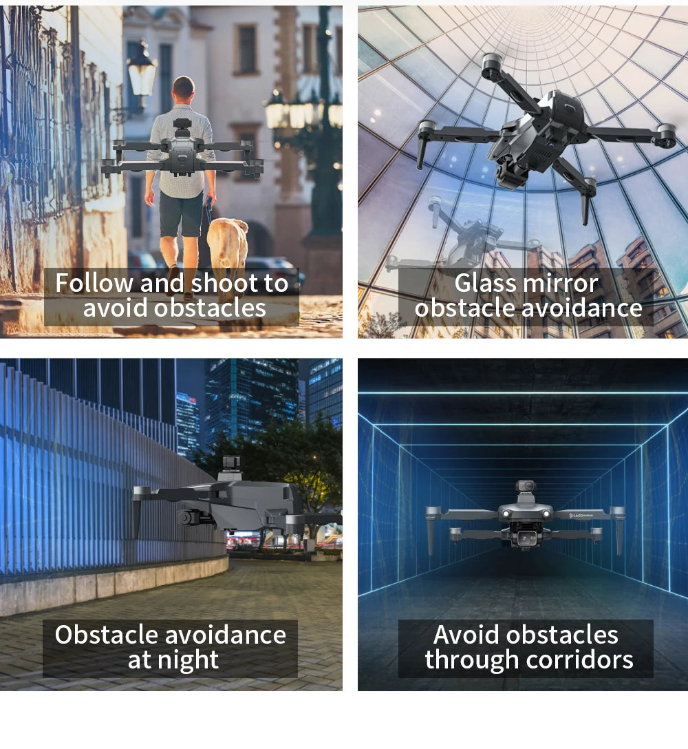 2025 New L600 PRO MAX GPS Drone 5KM 4K Professional HD Dual Camera 3-Axis Gimbal 360 Obstacle Avoidance Brushless Quadcopter Toy