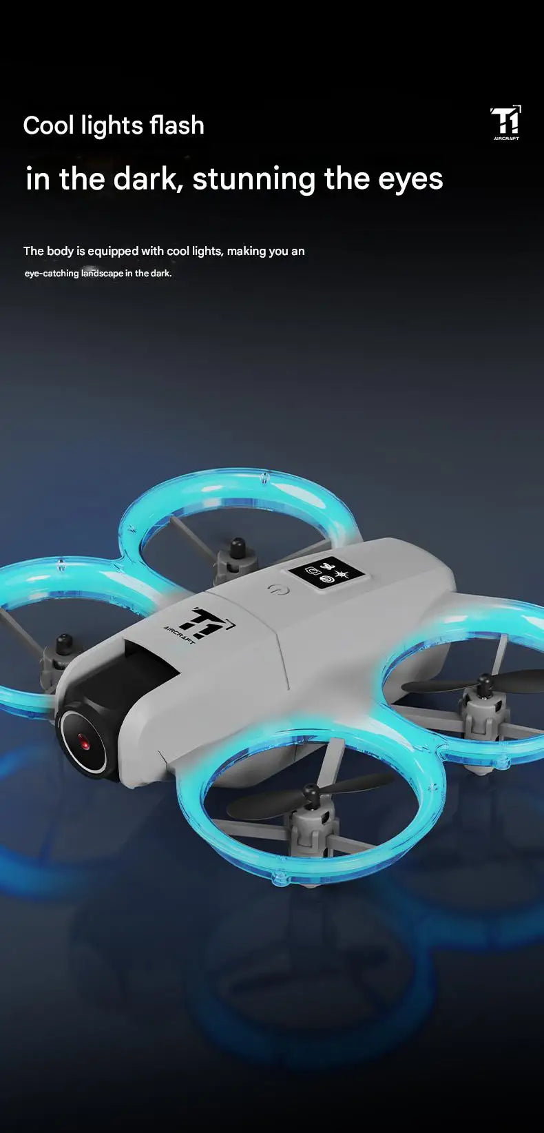 New T1 Professional Drone 8K HD Wide-Angle Camera WiFi FPV Height Hold Foldable RC Drone Quadrotor Helicopter Toy Holiday Gifts