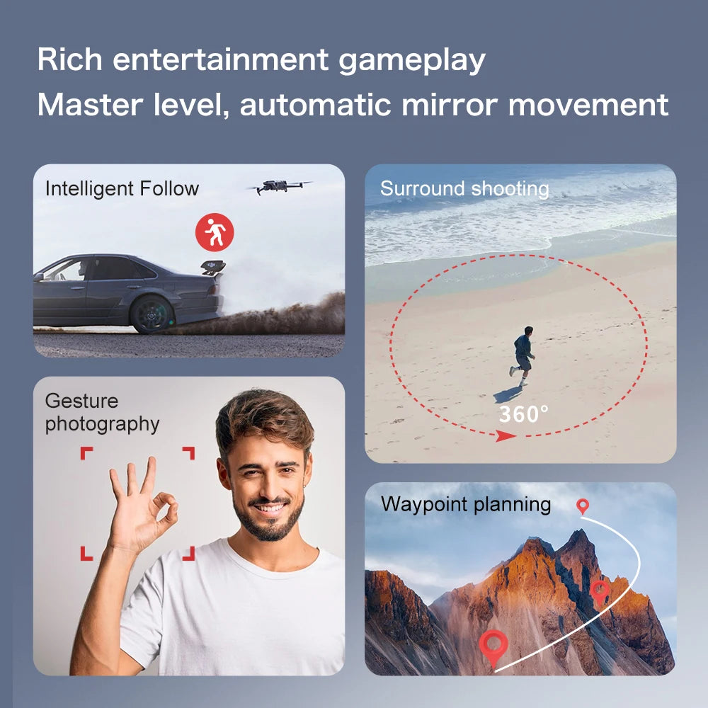 S-X1 New 5G GPS 8K HD EIS Cameras Drone with Screens 3-Axis Anti-shake Gimbal 8K Aerial Brushless Drones RC Quadcopters Mini UAV