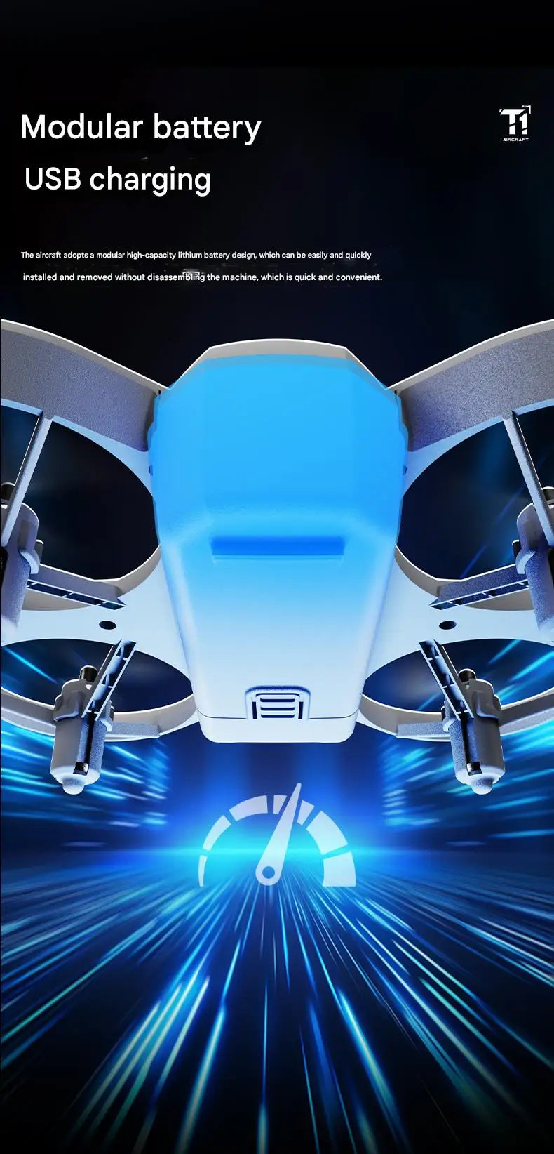 New T1 Professional Drone 8K HD Wide-Angle Camera WiFi FPV Height Hold Foldable RC Drone Quadrotor Helicopter Toy Holiday Gifts