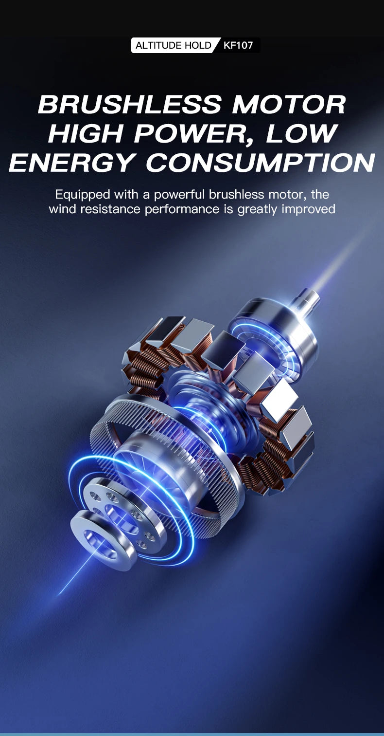 KF107 Professional Drone GPS 4K Aerial HD Avoidance Photography Obstacle Avoidance Foldable Brushless Rc Quadcopter