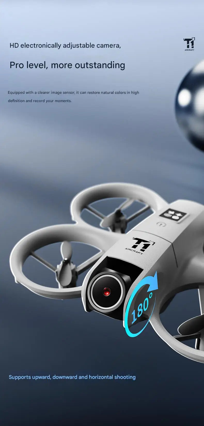 New T1 Professional Drone 8K HD Wide-Angle Camera WiFi FPV Height Hold Foldable RC Drone Quadrotor Helicopter Toy Holiday Gifts