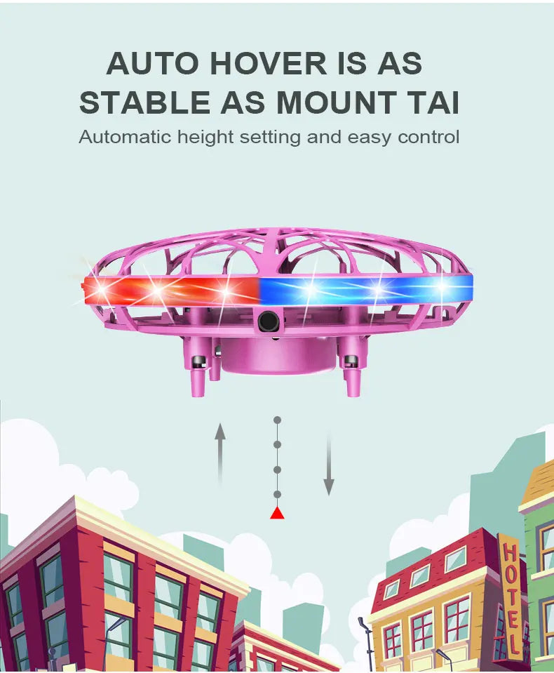 UFO induction aircraft remote control aircraft flying ball drone gesture intelligent suspended flying saucer children's toy boy