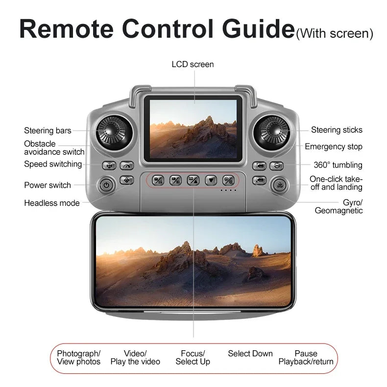 Lenovo D18 Drone 8K Aerial HD Dual Camera Photography Intelligent Obstacle Avoidance Brushless Power 5G WIFI GPS Return VR Drone