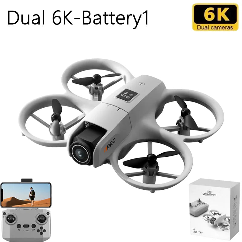 2025 NEW i1PRO Mini Drone Brushless Motor 8K Dual Camera HD Gesture Photography Quadcopters Intelligence Obstacles Avoidance UAV