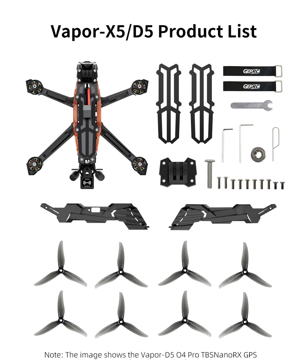 GEPRC Vapor - X5 D5 HD O4 Pro FPV Drone 5Inch O4 Air Unit VTX 4K 120fps Recording 2207E 1960KV Motor RC Quadcopter Freestyle DroneCloudrixCloudrix14:365458D5 O4 TBSNanoRX GPS;200007763:20133610347139358D5 O4 TBSNanoRX GPSGEPRC Vapor - X5 D5 HD O4 Pro FPV Drone 5Inch O4 Air Unit VTX 4K 120fps Recording 2207E 1960KV Motor RC Quadcopter Freestyle DroneRussian Federation