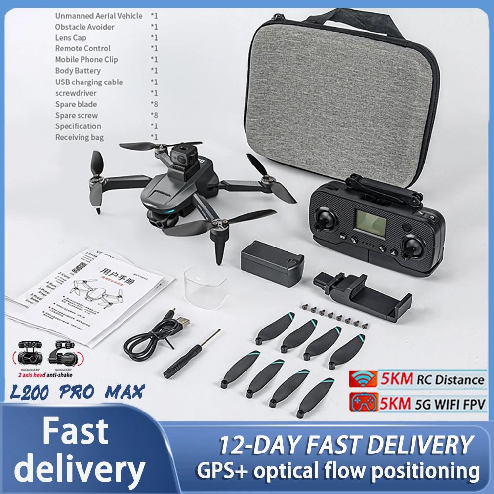 LYZRC L200 Pro MAX Drone Professional 4K HD Camera With Obstacle Avoidance 2 - Axis Gimbal GPS 5G WIFI FPV RC Dron Quadcopter 216gCloudrixCloudrix14:29L200 Pro94295292L200 ProLYZRC L200 Pro MAX Drone Professional 4K HD Camera With Obstacle Avoidance 2 - Axis Gimbal GPS 5G WIFI FPV RC Dron Quadcopter 216g