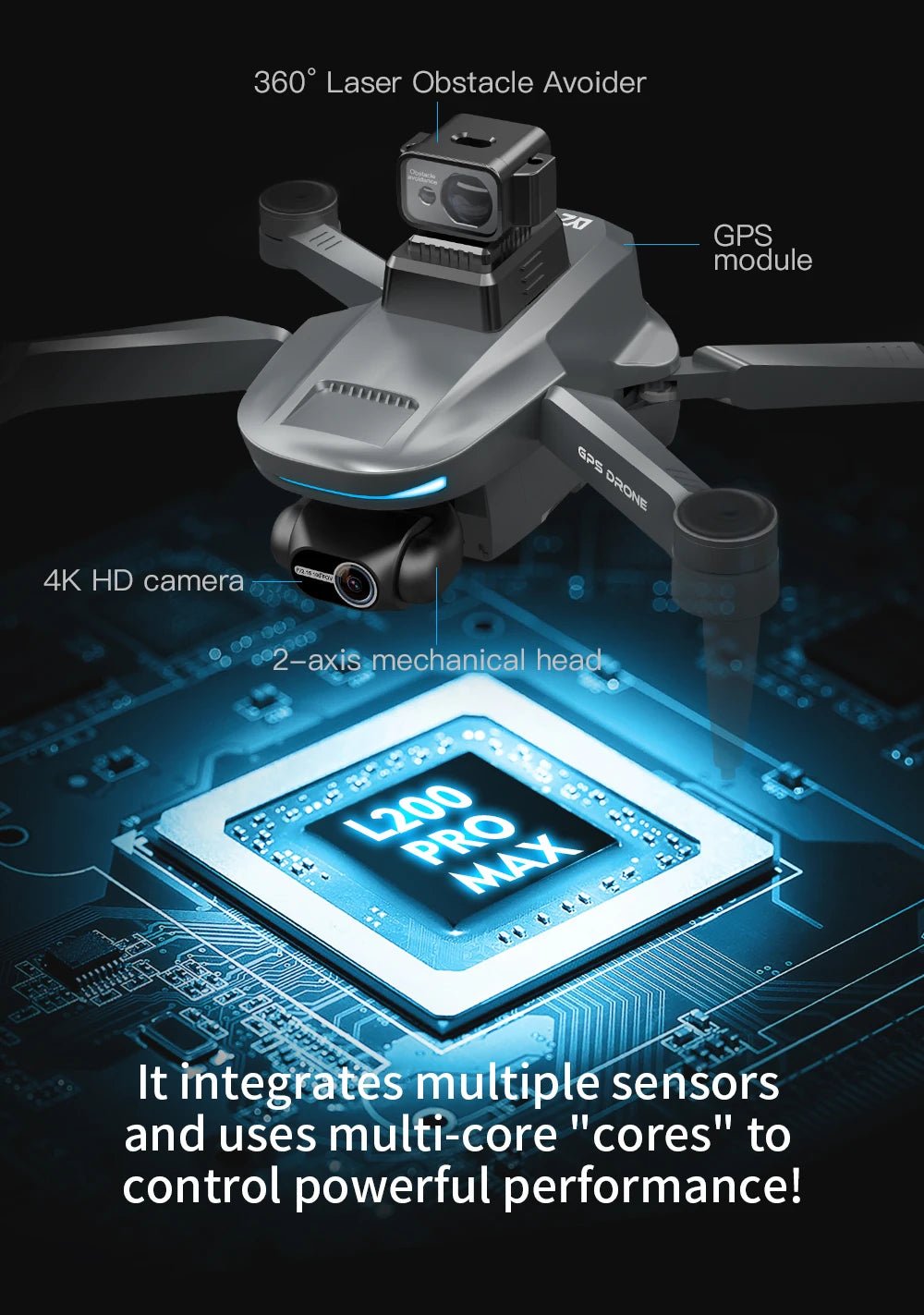 LYZRC L200 Pro MAX Drone Professional 4K HD Camera With Obstacle Avoidance 2 - Axis Gimbal GPS 5G WIFI FPV RC Dron Quadcopter 216gCloudrixCloudrix14:29L200 Pro94295292L200 ProLYZRC L200 Pro MAX Drone Professional 4K HD Camera With Obstacle Avoidance 2 - Axis Gimbal GPS 5G WIFI FPV RC Dron Quadcopter 216g