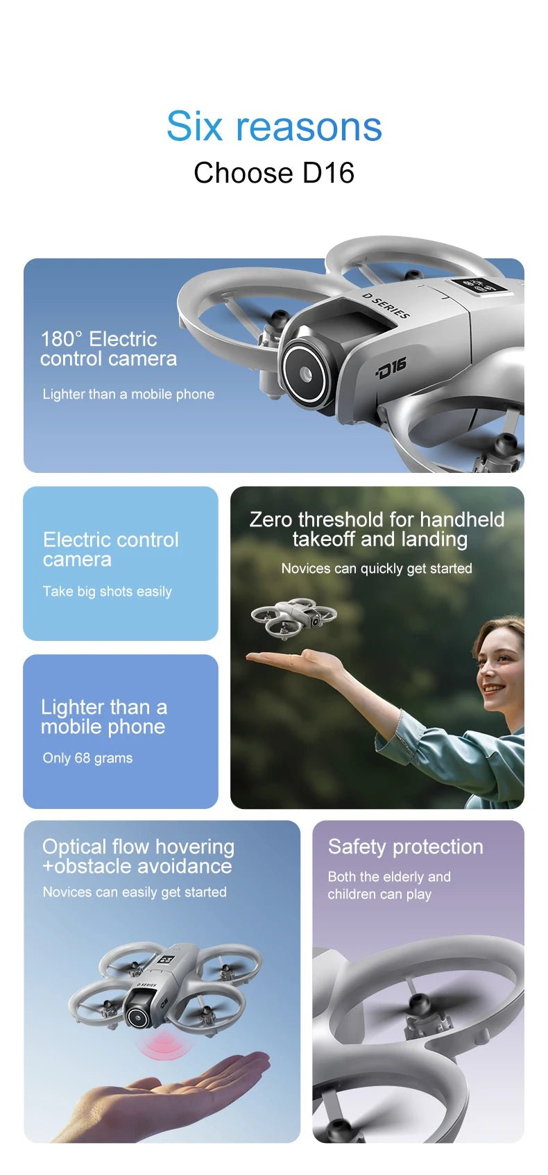 NEW D16 RC Drone Mini Optical Flow Obstacle Avoidance 180 ° Electrically Adjustable 8K Dual Camera Remote - controlled QuadcoptersCloudrixCloudrix14:173Grey-8K HD-1B-VR00349765Grey - 8K HD - 1B - VRNEW D16 RC Drone Mini Optical Flow Obstacle Avoidance 180 ° Electrically Adjustable 8K Dual Camera Remote - controlled Quadcopters