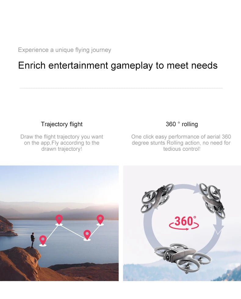 NEW D16 RC Drone Mini Optical Flow Obstacle Avoidance 180 ° Electrically Adjustable 8K Dual Camera Remote - controlled QuadcoptersCloudrixCloudrix14:173Grey-8K HD-1B-VR00349765Grey - 8K HD - 1B - VRNEW D16 RC Drone Mini Optical Flow Obstacle Avoidance 180 ° Electrically Adjustable 8K Dual Camera Remote - controlled Quadcopters