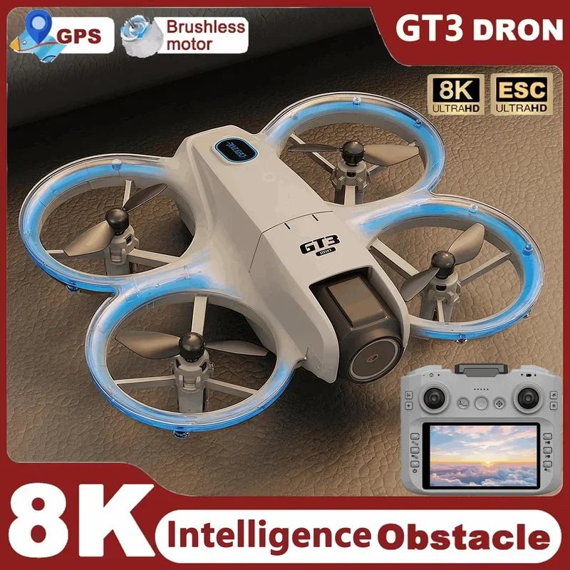 New GT3 RC Drone 8K 5G 2.4G GPS Professional HD Aerial Photography Remote Control Aircraft HD Dual Cameras Quadcopter Toys GiftsCloudrixCloudrix14:1052GT3 4k 1B68211964GT3 4k 1BNew GT3 RC Drone 8K 5G 2.4G GPS Professional HD Aerial Photography Remote Control Aircraft HD Dual Cameras Quadcopter Toys Gifts