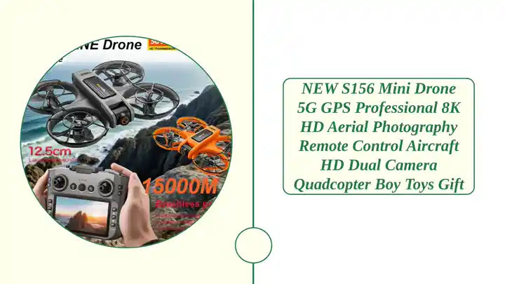 NEW S156 Mini Drone 5G GPS Professional 8K HD Aerial Photography Remote Control Aircraft HD Dual Camera Quadcopter boy Toys Gift by@Outfy