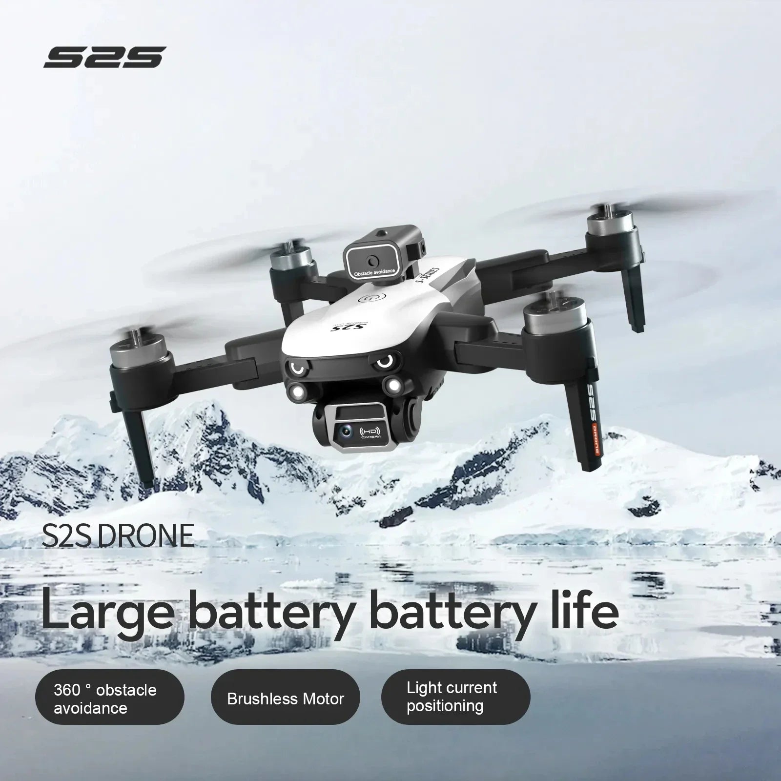 S2S Mini Drone 4k 8K HD Camera Obstacle Avoidance Aerial Photography Brushless Motor Foldable Rc Quadcopter Kid ToyCloudrixCloudrix14:100016350Dual8K-Bag-1B30995452Dual8K - Bag - 1BS2S Mini Drone 4k 8K HD Camera Obstacle Avoidance Aerial Photography Brushless Motor Foldable Rc Quadcopter Kid Toy