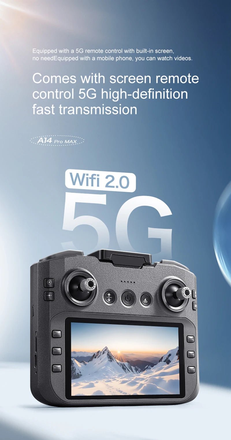 Xiaomi A14 Pro Max Drone Aerial 8K HD Dual - Camera 5G WIFI GPS Brushless Motor Optical Flow Obstacle Avoidance RC Drone 10000MCloudrixCloudrix14:294K Dual 1B963924444K Dual 1BXiaomi A14 Pro Max Drone Aerial 8K HD Dual - Camera 5G WIFI GPS Brushless Motor Optical Flow Obstacle Avoidance RC Drone 10000M